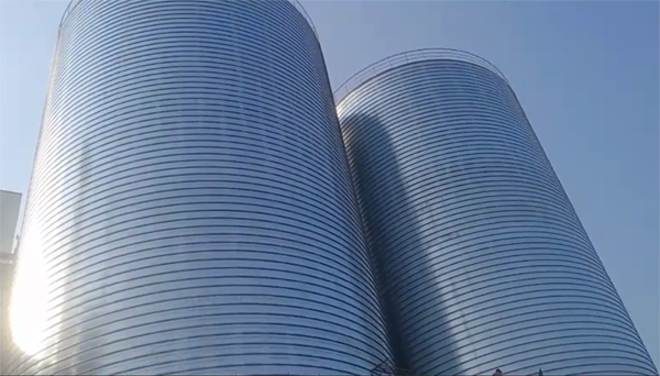 阿合奇2座混凝土高架卷板仓